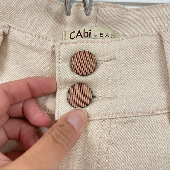 Cabi Pale Peach Bootcut High Rise Womens Jeans 6 Boot Cut - Picture 8 of 11